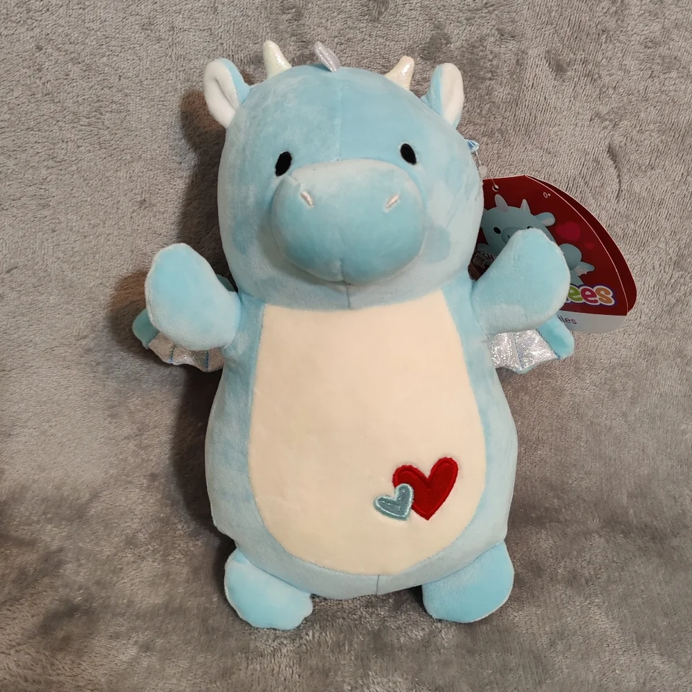KELLYTOY SQUISHMALLOWS 2022 HUGMEES Miles The Dragon Plushie - Picture 1 of 11